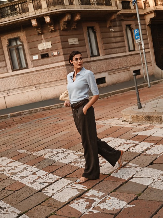 Áo thun len ngắn tay thanh lịch và ấm áp, 'ngôi sao' của mọi phong cách - Ảnh 5.