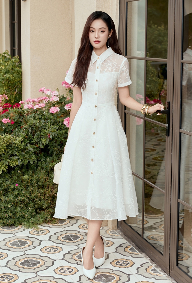 Mặc đẹp, sang dễ dàng cùng váy sơ mi họa tiết- Ảnh 10.