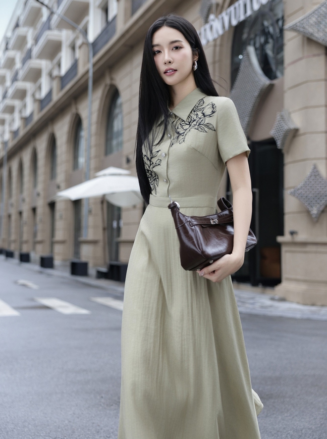 Mặc đẹp, sang dễ dàng cùng váy sơ mi họa tiết- Ảnh 8.