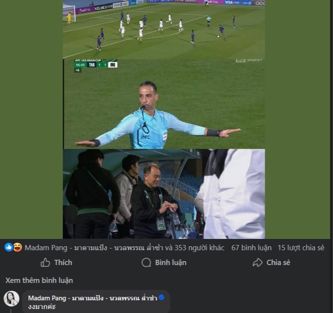 U.23 Th&aacute;i Lan tho&aacute;t cảnh về sớm, Madam Pang n&oacute;i c&acirc;u kh&oacute; hiểu: 'T&ocirc;i bối rối...'- Ảnh 2.