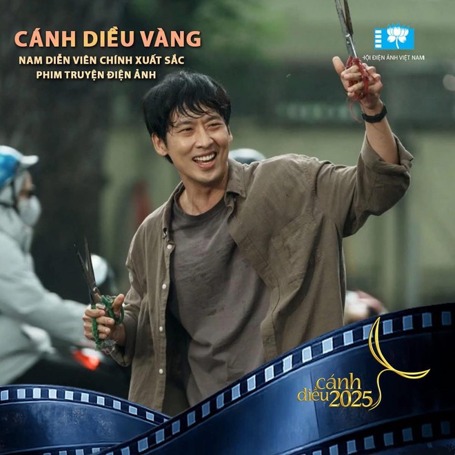 C&aacute;nh Diều 2025: Tuấn Trần chống nạng l&ecirc;n nhận giải nam ch&iacute;nh xuất sắc - Ảnh 4.