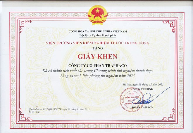Traphaco được ghi nhận về năng lực kiểm nghiệm chất lượng - Ảnh 2.