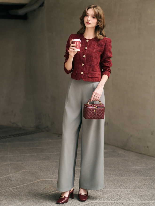 Đẹp cả tuần cùng bản phối chân váy dài, quần ống rộng và giày cao gót- Ảnh 9.