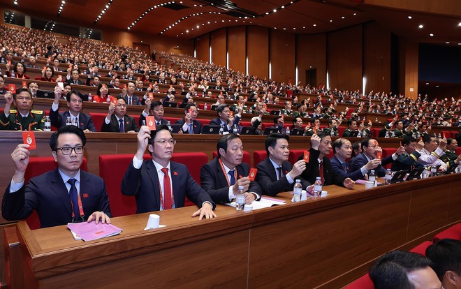 H&igrave;nh ảnh l&atilde;nh đạo Đảng, Nh&agrave; nước bỏ phiếu bầu Ban Chấp h&agrave;nh Trung ương Đảng kh&oacute;a XIV- Ảnh 11.
