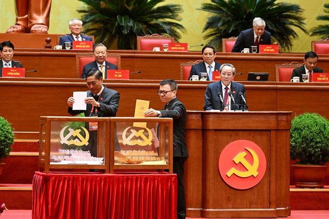 H&igrave;nh ảnh l&atilde;nh đạo Đảng, Nh&agrave; nước bỏ phiếu bầu Ban Chấp h&agrave;nh Trung ương Đảng kh&oacute;a XIV- Ảnh 13.