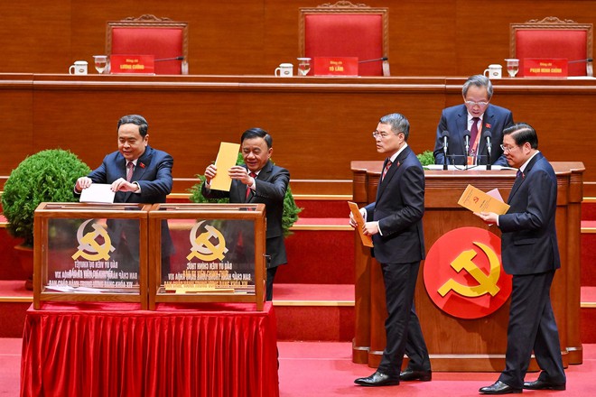 H&igrave;nh ảnh l&atilde;nh đạo Đảng, Nh&agrave; nước bỏ phiếu bầu Ban Chấp h&agrave;nh Trung ương Đảng kh&oacute;a XIV- Ảnh 5.