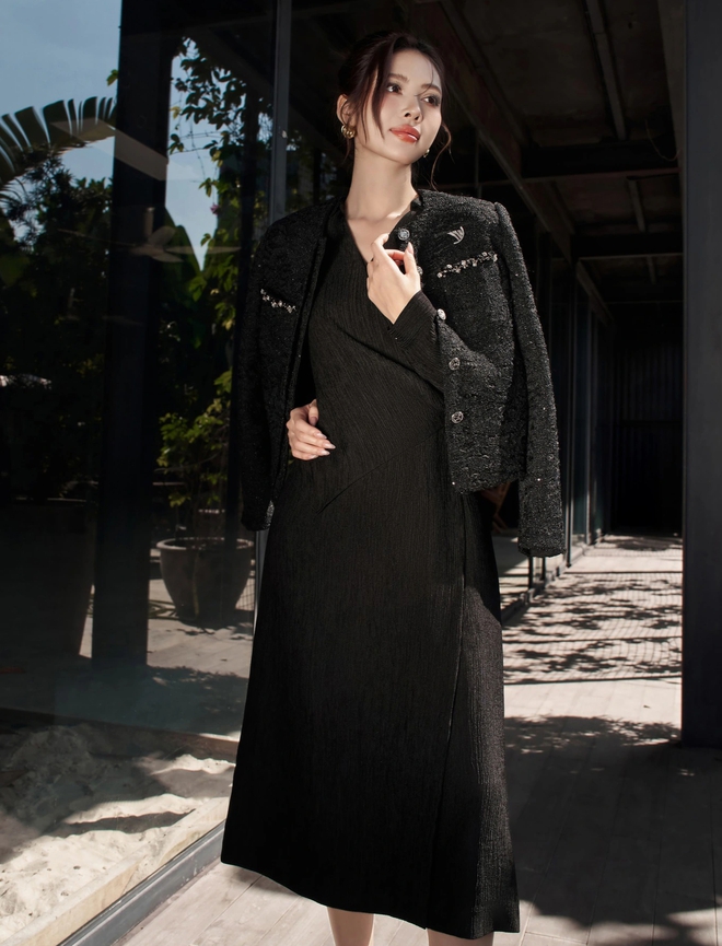 Phối áo khoác và váy dài - Ảnh 5.
