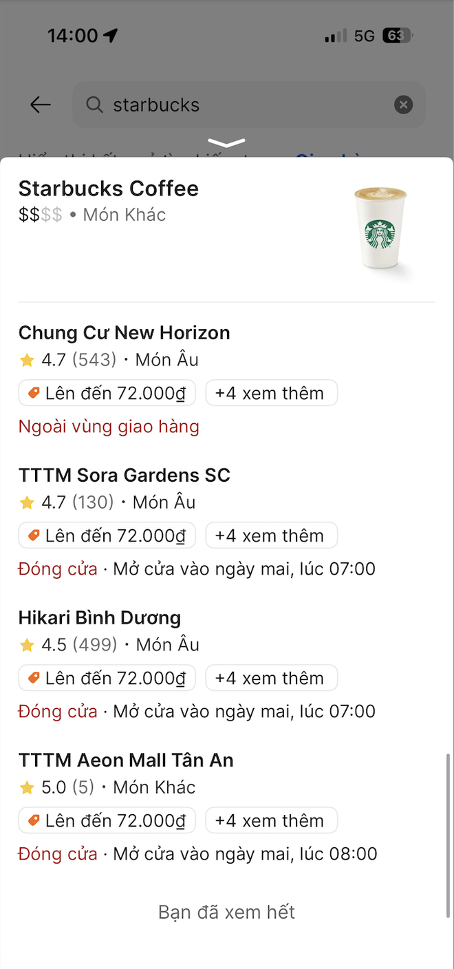 Choáng: Starbucks Việt Nam bất ngờ giá 0 đồng trên ứng dụng, đơn hàng tăng đột biến- Ảnh 5. Choáng: Starbucks Việt Nam bất ngờ giá 0 đồng trên ứng dụng, đơn hàng tăng đột biến- Ảnh 5.