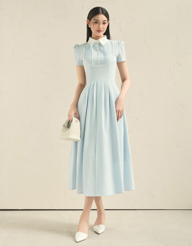 Váy sơ mi thắt eo duyên dáng, trang nhã - Ảnh 9.
