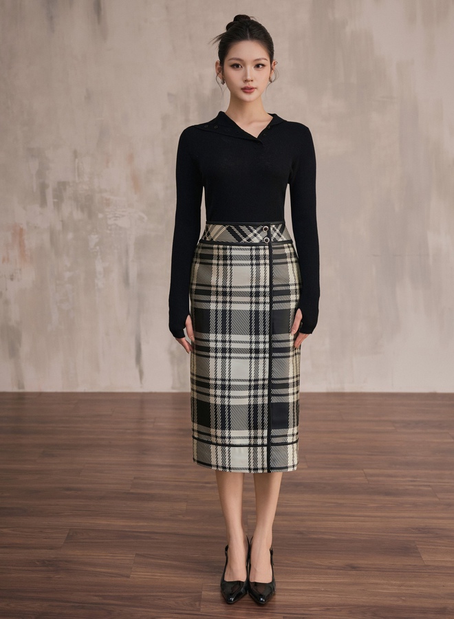 Quần ống loe, chân váy bút chì... tôn chân dài và còn dễ phối đồ Quần ống loe, chân váy bút chì... tôn chân dài và còn dễ phối đồ- Ảnh 8.