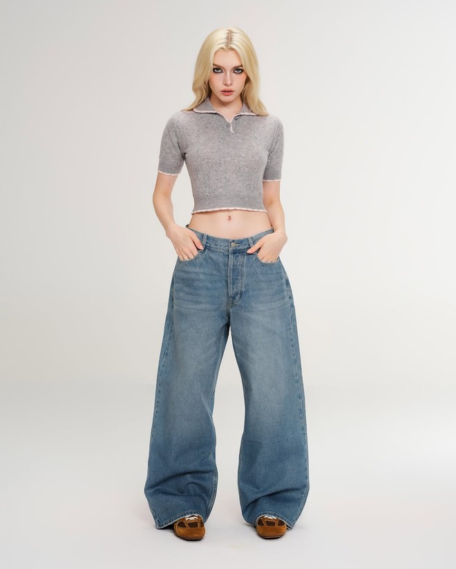 Quần jeans cạp trễ, xu hướng gợi cảm trở lại với diện mạo mới- Ảnh 6.