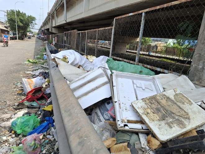 Nhiều điểm tập kết r&aacute;c trước nh&agrave; d&acirc;n - Ảnh 2.