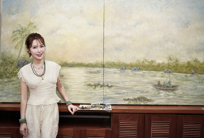 'Nơi những dòng chảy gặp nhau': Dấu ấn mới của Đặng Thanh Huyền - Ảnh 1.