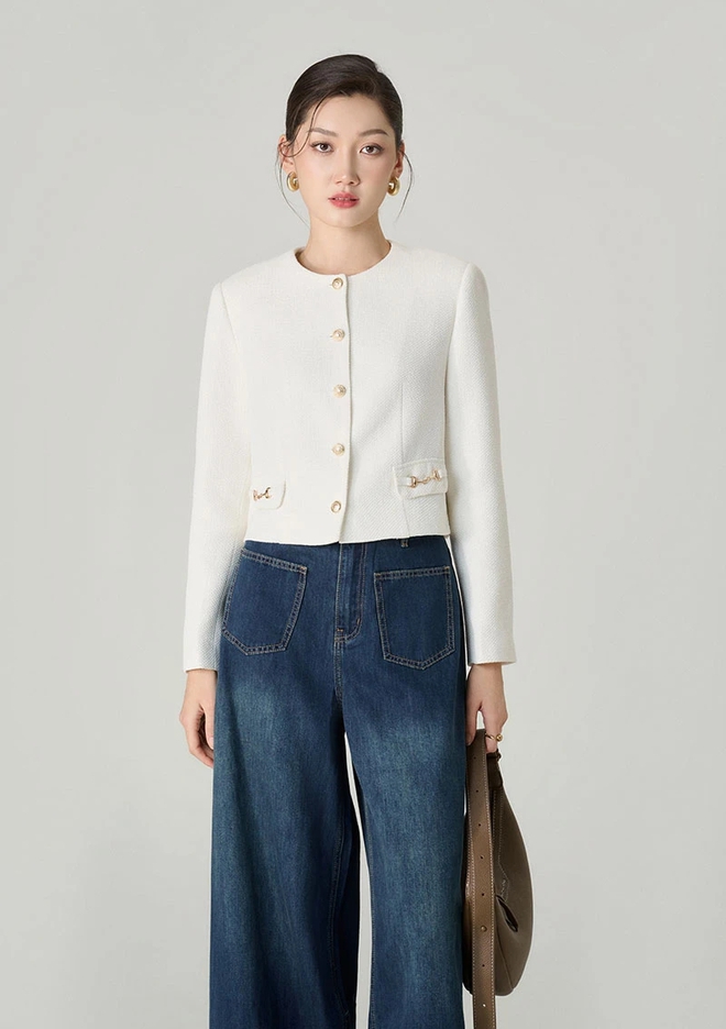 Cách phối quần jeans mùa lạnh đẹp xao xuyến- Ảnh 3.