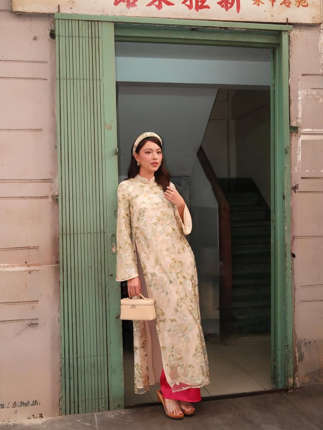 Túi xách nhỏ xinh nâng tầm bản phối áo dài du xuân 2026- Ảnh 5.