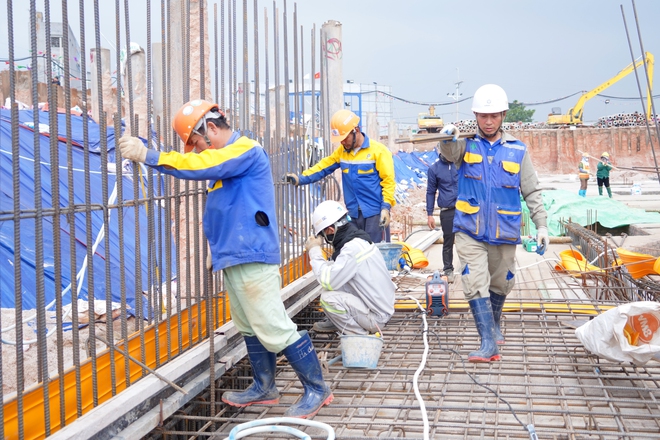 Cảnh nhộn nhịp trên đại công trường Sân bay Gia Bình những ngày cận tết - Ảnh 13.