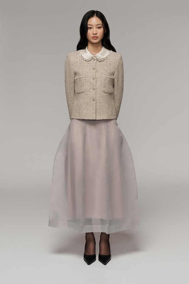 Phối áo khoác ngắn và váy dài đi chúc tết đầu năm- Ảnh 10.