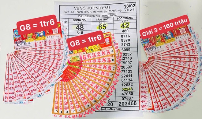 Xổ số miền Nam ng&agrave;y 18 th&aacute;ng 2: Bất ngờ v&eacute; tr&uacute;ng đ&agrave;i Cần Thơ m&ugrave;ng 2- Ảnh 1.