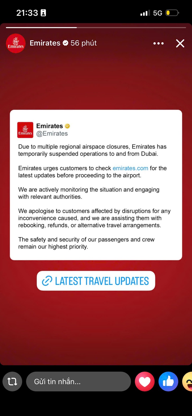 Nhiều khách Việt kẹt ở Dubai, Doha do sân bay bất ngờ đóng cửa- Ảnh 4. Nhiều khách Việt kẹt ở Dubai, Doha do sân bay bất ngờ đóng cửa- Ảnh 4.