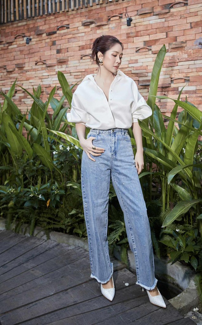 Ngày nào cũng đẹp khi diện quần jeans, sơ mi và blazer- Ảnh 9.