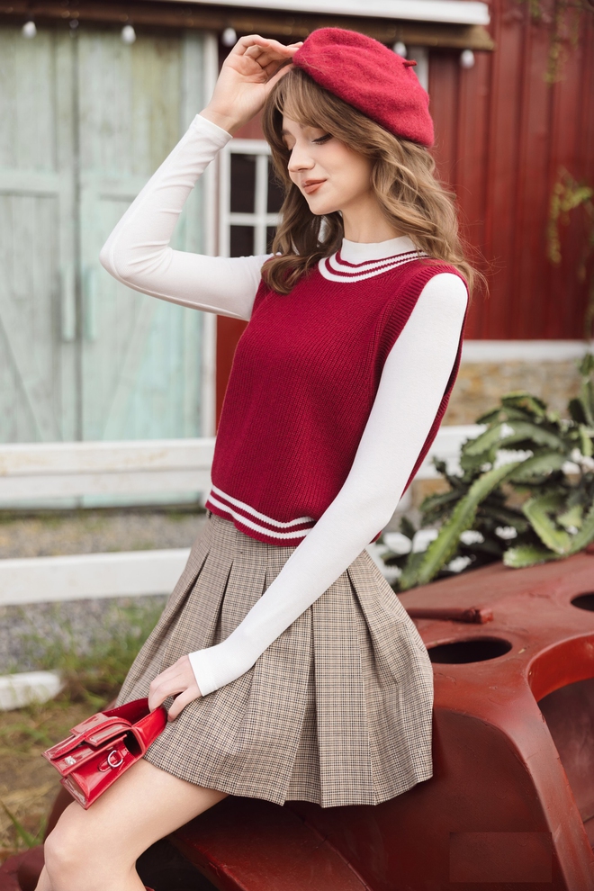 Đầu năm, nàng ưu ái diện chân váy xếp ly mọi lúc- Ảnh 8. Đầu năm, nàng ưu ái diện chân váy xếp ly mọi lúc- Ảnh 8.