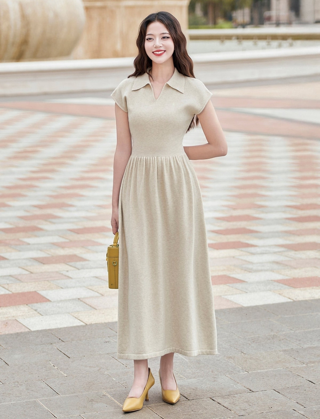 Quyến rũ, thu hút từ văn phòng đến đường phố cùng trang phục cổ chữ V- Ảnh 6.