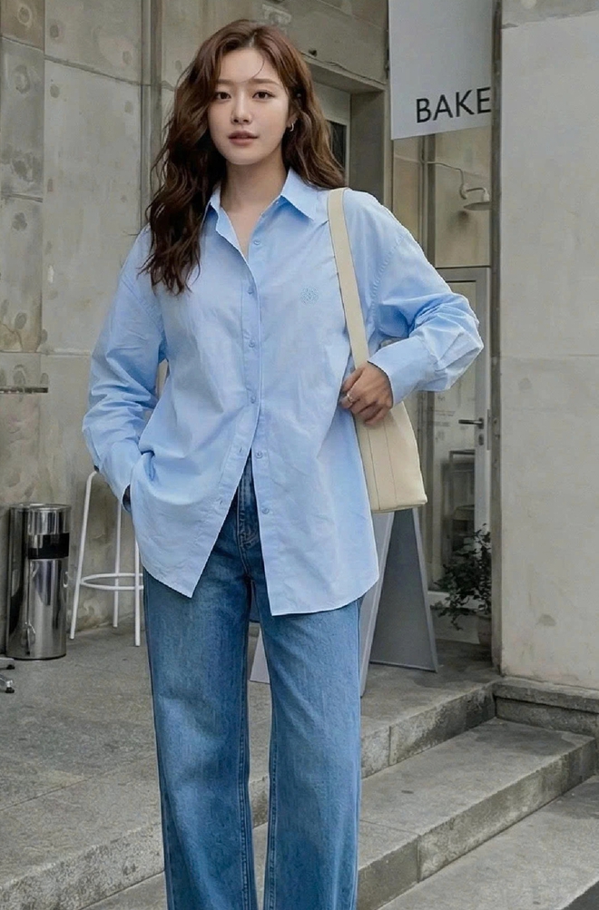 Mặc sơ mi suốt tuần vẫn đẹp nhờ công thức phối đồ thanh lịch- Ảnh 6.
