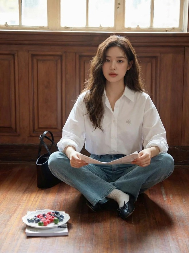 Mặc sơ mi suốt tuần vẫn đẹp nhờ công thức phối đồ thanh lịch- Ảnh 5.