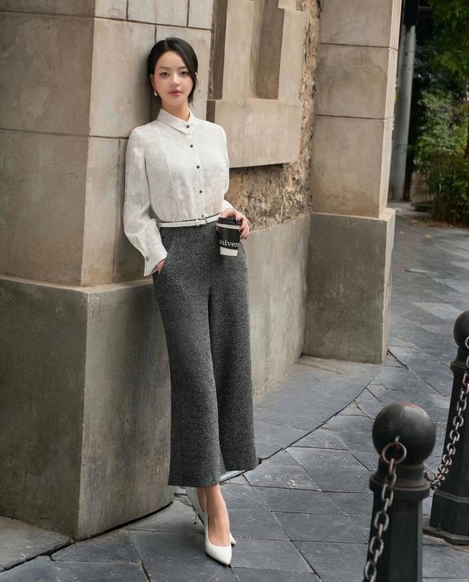 Quần culottes dễ mặc khó lỗi, 'hack' dáng dẫn đầu xu hướng 2026- Ảnh 4. Quần culottes dễ mặc khó lỗi, 'hack' dáng dẫn đầu xu hướng 2026- Ảnh 4.