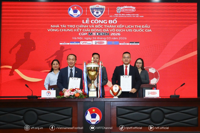 VCK U.15 quốc gia 2026 bốc thăm, xác định 3 bảng đấu cực hấp dẫn- Ảnh 1. VCK U.15 quốc gia 2026 bốc thăm, xác định 3 bảng đấu cực hấp dẫn- Ảnh 1.