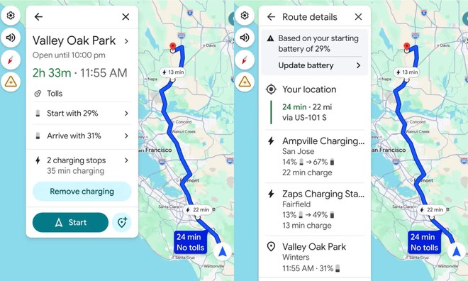 Google Maps giúp xe điện hết lo hết pin giữa đường - Ảnh 2.