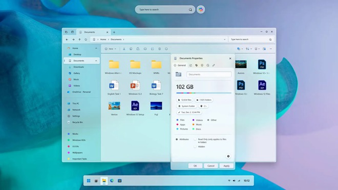Cho&aacute;ng ngợp trước bản concept Windows 12 đẹp lộng lẫy - Ảnh 6.