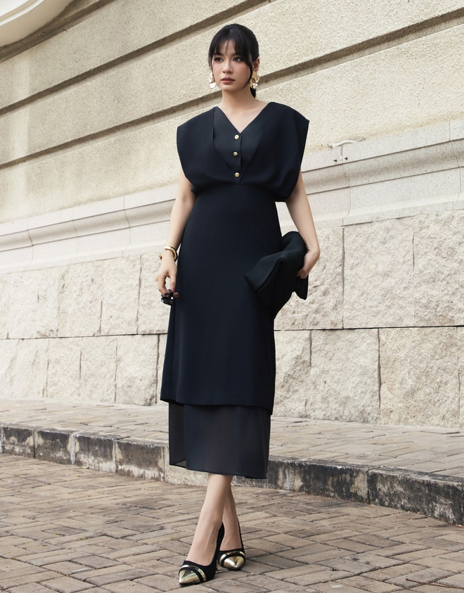 Đầm đen tối giản, lựa chọn 'chân ái' cho những ngày lười - Ảnh 6.