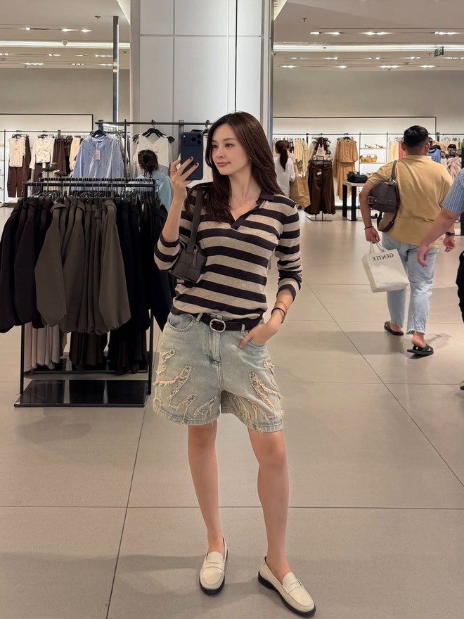 Nàng thêm tự tin khi diện áo kẻ sọc ngang trong ngày nắng - Ảnh 3.
