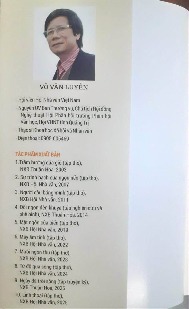 ‘Nợ’ thơ qua ‘Linh thoại’ của Võ Văn Luyến - Ảnh 2.