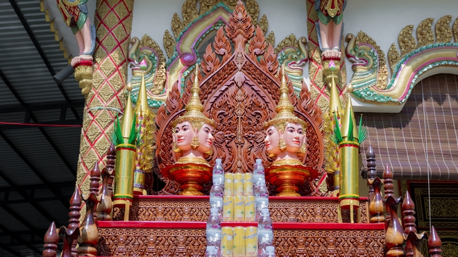 Người trẻ Khmer lễ ch&ugrave;a cầu b&igrave;nh an dịp Tết Ch&ocirc;l Chnăm Thm&acirc;y - Ảnh 12.