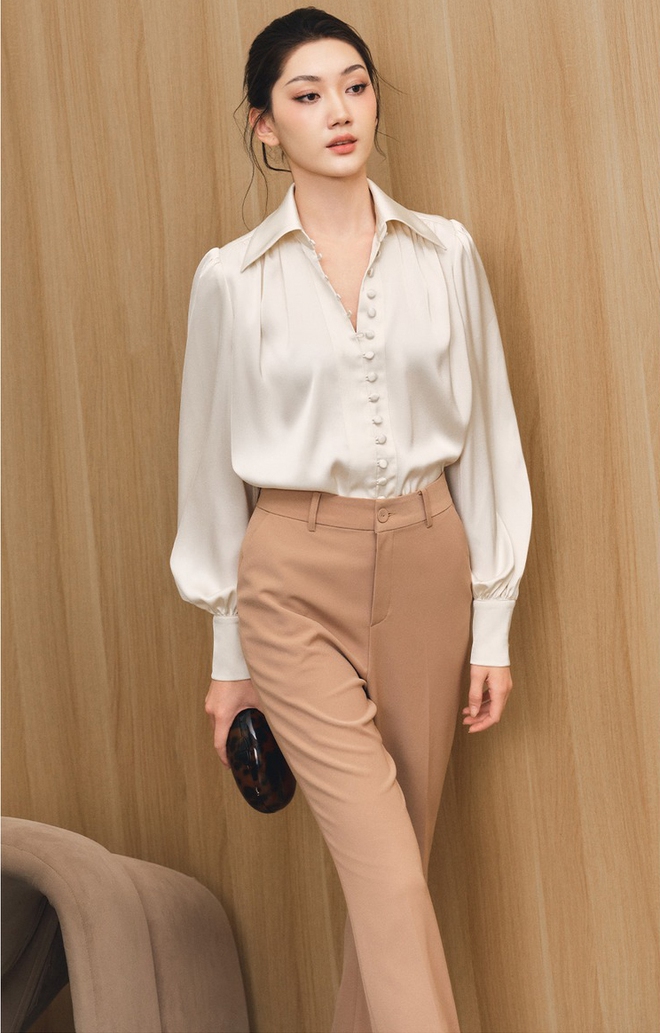 Tủ đồ của nàng công sở không thể thiếu áo sơ mi lụa trắng - Ảnh 11.