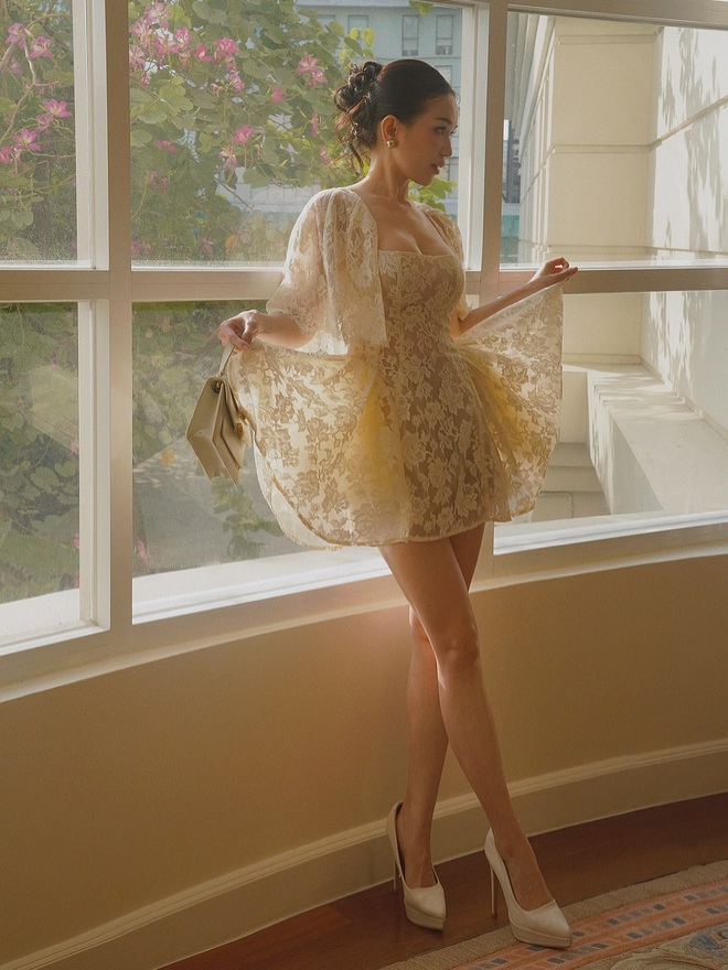 Váy ren và vẻ đẹp ‘nàng thơ’ đang chiếm sóng mùa hè - Ảnh 8.