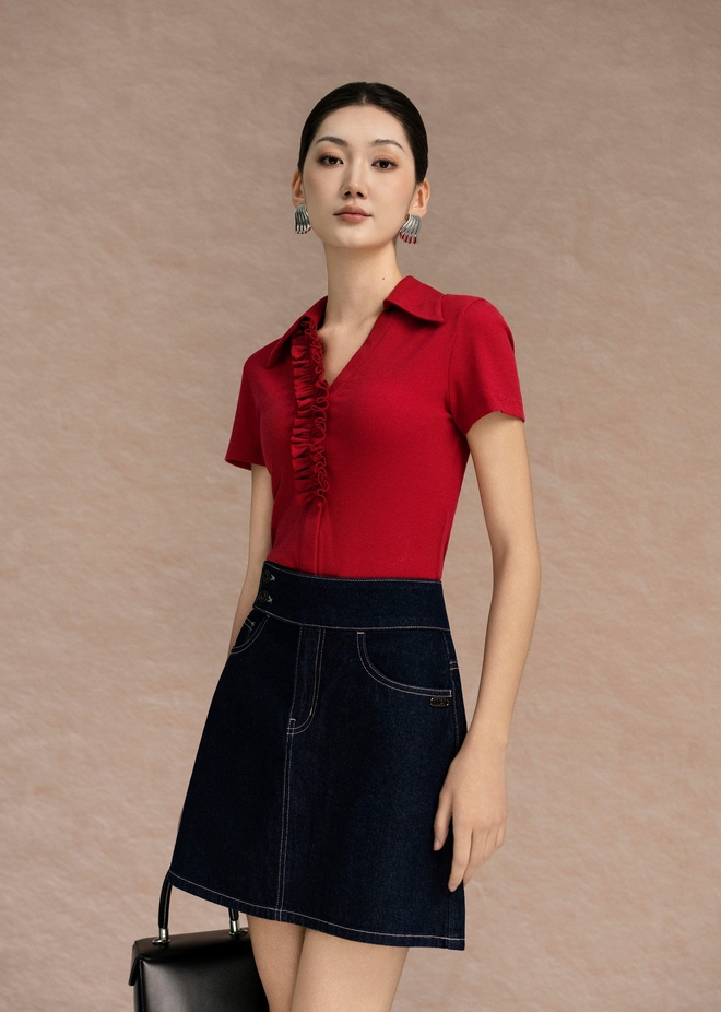 Nàng công sở biến hóa với áo thun đa năng - Ảnh 9.