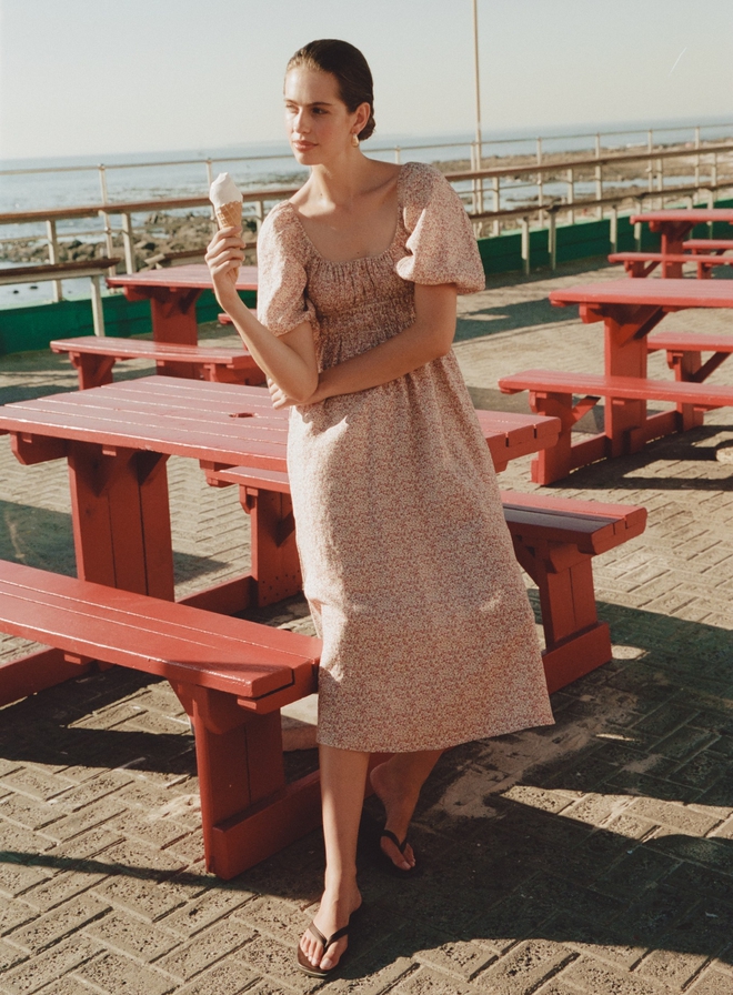 Vừa mát vừa sang khi chọn váy linen ngày nắng- Ảnh 8.