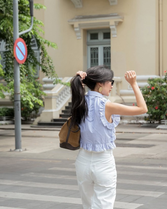 Quần ống suông cho nàng nhỏ nhắn: Bí quyết mặc đẹp không lo 'dìm dáng'- Ảnh 1.