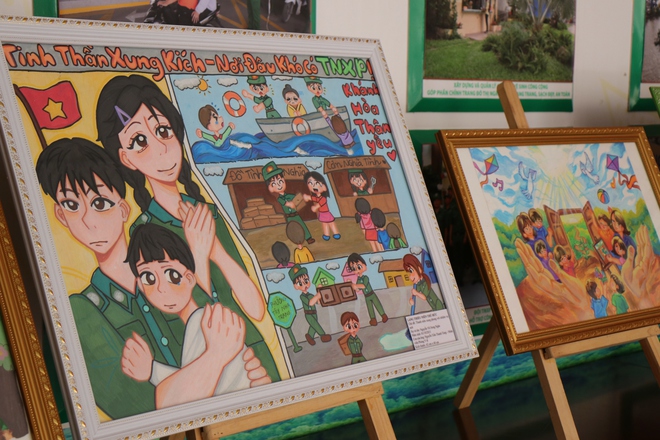 Trẻ yếu thế kể chuyện Thanh ni&ecirc;n xung phong TP.HCM bằng tranh - Ảnh 3.