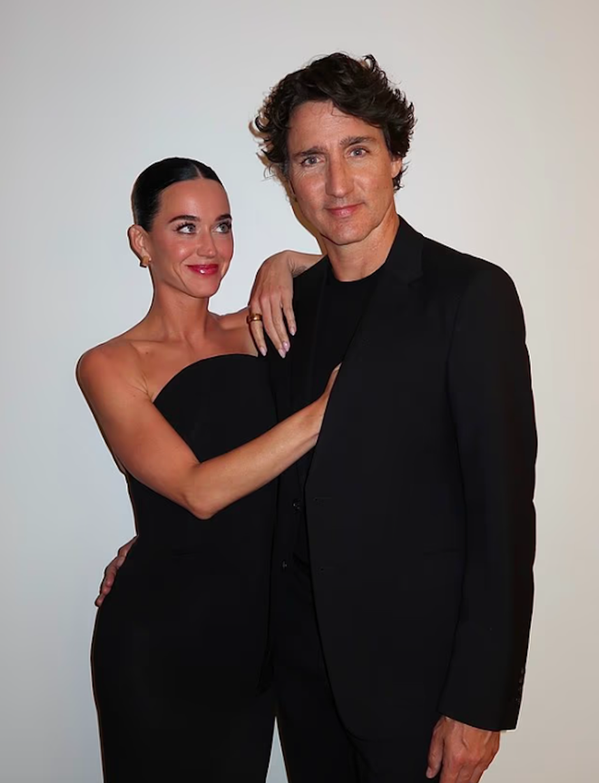 Katy Perry m&atilde;n nguyện khi ở b&ecirc;n cựu Thủ tướng Canada - Ảnh 2.