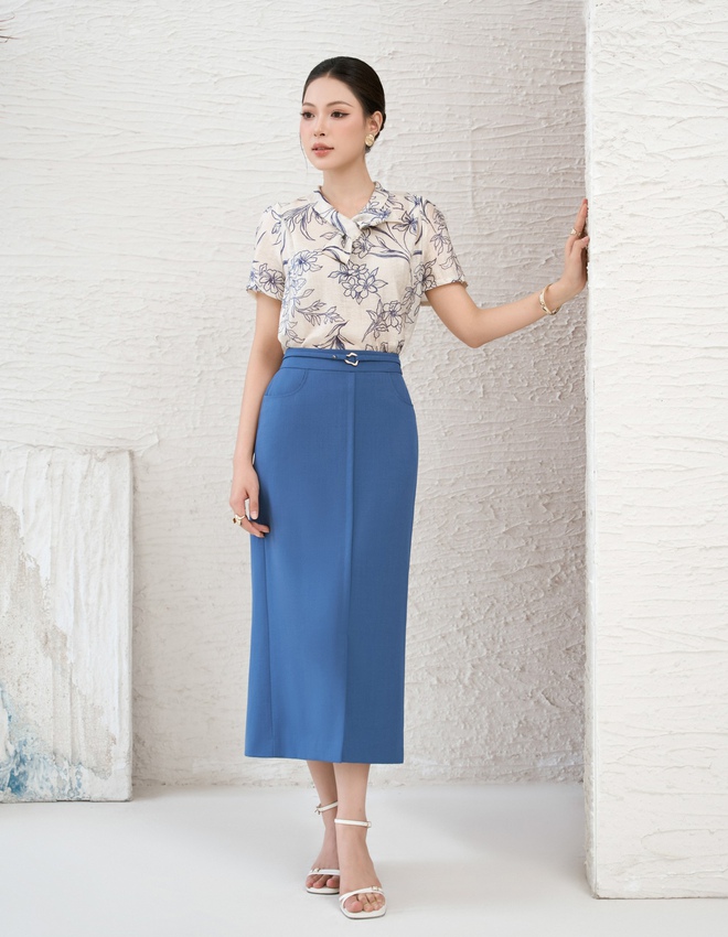 Nhẹ nhàng, bay bổng ngày nắng với áo voan tơ, áo lụa satin- Ảnh 4.