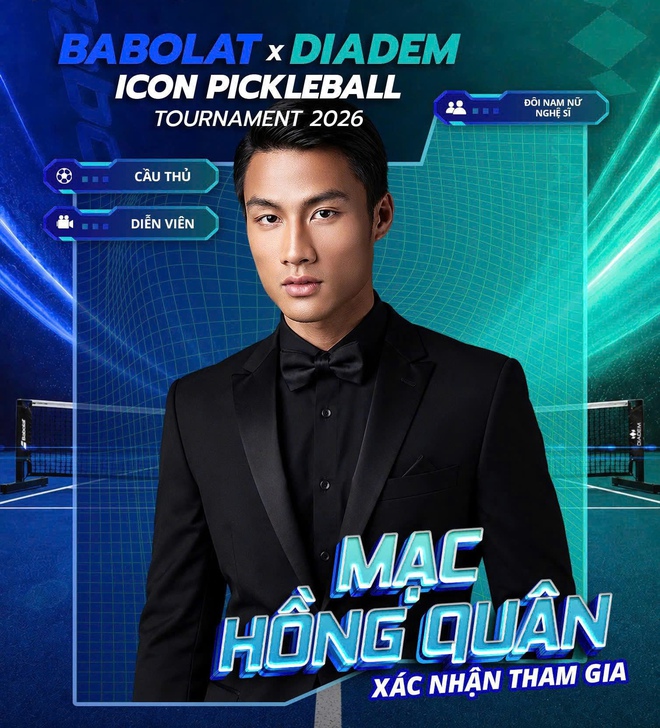 Tiền đạo Mạc Hồng Qu&acirc;n, ca sĩ Kh&aacute;nh Phương tranh t&agrave;i hấp dẫn tại giải pickleball Babolat- Ảnh 2.