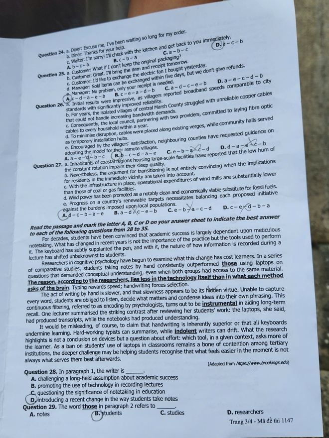 Đề tiếng Anh tốt nghiệp 'chấm dứt' c&aacute;ch học chỉ nhớ c&ocirc;ng thức, luyện đề khu&ocirc;n mẫu! - Ảnh 4.