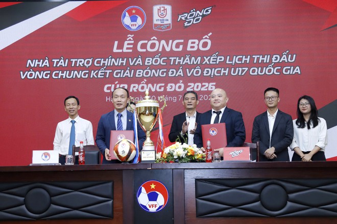 VFF c&ocirc;ng bố nh&agrave; t&agrave;i trợ, VCK U.17 quốc gia 2026 x&aacute;c định xong 3 bảng đấu- Ảnh 2.