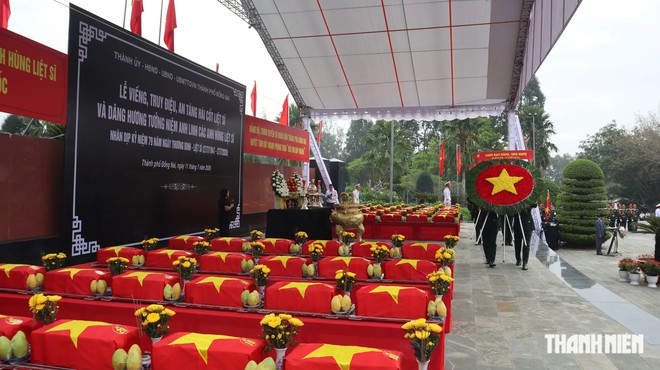 Đồng Nai: Trang trọng lễ truy điệu, an t&aacute;ng 63 h&agrave;i cốt liệt sĩ- Ảnh 6.