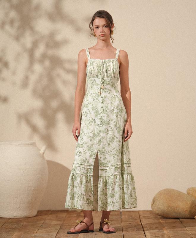 Váy linen suông họa tiết dịu dàng nhất mùa- Ảnh 3.