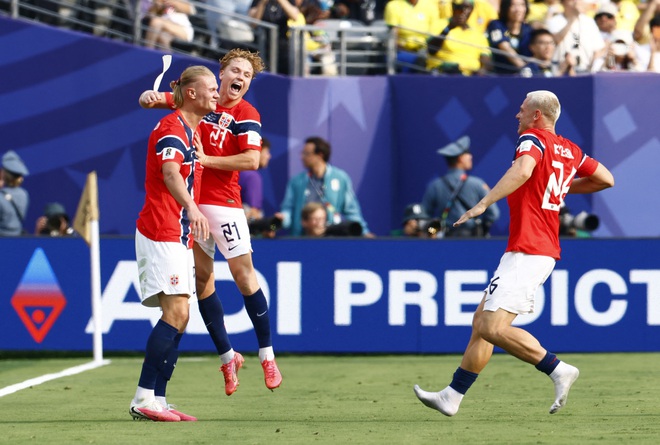 Haaland bật khóc vì hạnh phúc sau kỳ tích giúp Na Uy loại Brazil: 'Chiến thắng là định mệnh’- Ảnh 1.